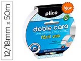 Fita Adesiva Plico Dupla Face Facil Uso 12/18 mm X 50 M