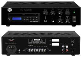 Amplificador Linha 100V 30W RMS c/ Leitor CD/MP3/USB - SHOW PA-30CH