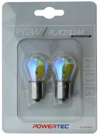 Blister 2x Lampadas Halog?neo PY21W 12V BAU15s (RAINBOW) - POWERTEC