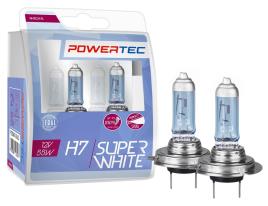 Pack 2x Lampadas Halogeneo (SUPER WHITE) p/ Autom?vel H7 55W 12V - POWERTECH