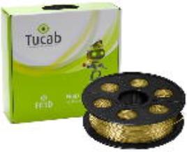 Filamento de Impress?o 3D em PLA 4032D 175mm 1Kg (Ouro Glitter) - TUCAB