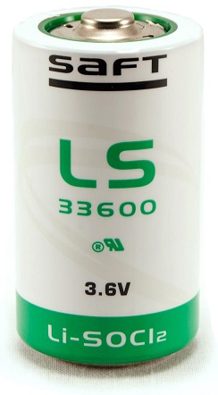 Pilha Litio Li-SOCl2 D 36V 17000mAh - SAFT