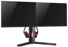 Suporte Base Gaming Ajust?vel p/ 2x Monitores (17 ~ 27) - VARR