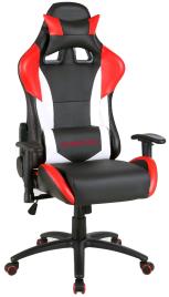 Cadeira Gaming SILVERSTONE (Preto/Vermelho/Branco) - VARR