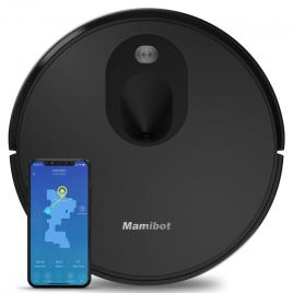 Robot de Limpeza VSLAM 0.6L (Preto) - MAMIBOT