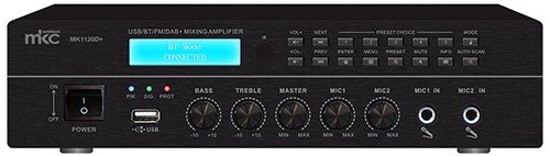 Amplificador Linha 70/100V 120W (4-16ohm) BLUETOOTH/USB/SD/FM (MK1120D+) - MKC