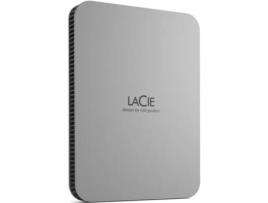 Disco Externo LACIE STLP5000400 (5 TB - USB-C - Cinzento)