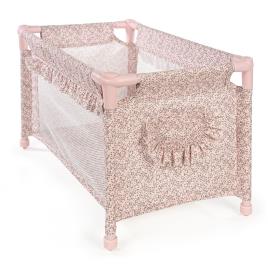 Cama de Viagem de Bonecas Lili Pink Flowers