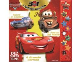 Livro Carros '3 em 1' de vários autores