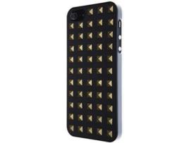 Capa iPhone 5, 5s, SE  Metal Square Dourado