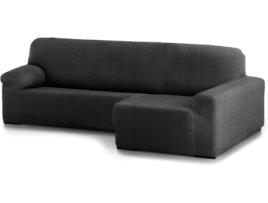 Capa Multielástica para Chaise Longue JM TEXTIL Spongy (Braço Longo - Direito - Cinzento - Até 360 cm)