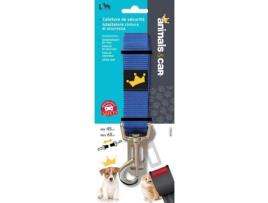 Cinto de Segurança para Cães e Gatos  (Azul - 45-60cm - Poliéster - M - Porte Médio)