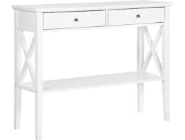 Consola BELIANI Avenue (Branco - 100 x 35 x 80 cm)