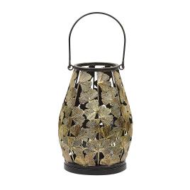 Lanterna decorativa em metal dourado SOMERSET