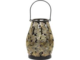 Lanterna Decorativa BELIANI Somerset (Dourado - Metal - 20x20x40 cm)