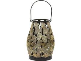 Lanterna decorativa em metal dourado SOMERSET