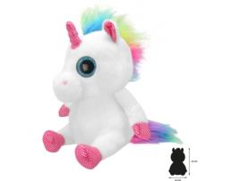Peluche WILD PLANET Unicornio (16 x 20 x 26 cm - Poliéster)