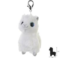 Porta-Chaves de Peluche WILD PLANET Alpaca Branca (9 x 5 x 11 cm - Poliéster)
