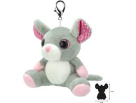 Porta-Chaves de Peluche WILD PLANET Rato (4.5 x 9 x 8 cm - Poliéster)