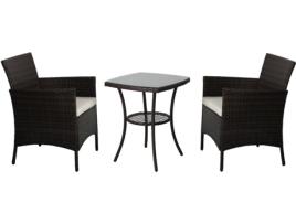 Conjunto Mesa + 2 Cadeiras KASA Vidago