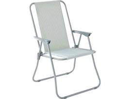 Cadeira KASA 6344773 Cinzento (Tubo de Metal e Lona - 85 x 56 x 60 cm)