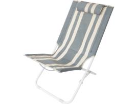 Cadeira KASA 7247426 Cinzento (Madeira, Poliéster, Algodão - 76 x 50 x 74 cm)