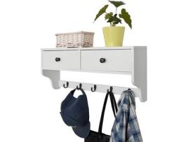 Prateleira Cabide  FRG178-W (MDF - 60x14x27 cm)