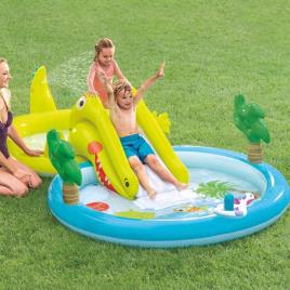 Intex Water Play Center Com Escorregador E Piscinas 2 One Size Multi