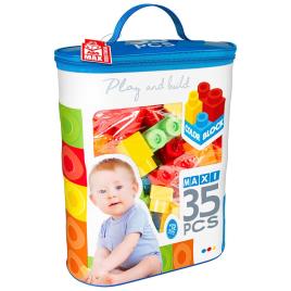 Color Baby Maxi Construction Game Bag Color Block 35 Peças One Size Multicolor