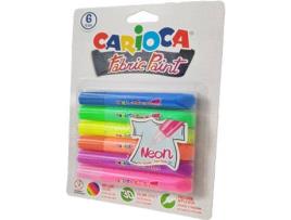 Marcadores de Tecido CARIOCA Neon (6 unidades - 10,5 ml)