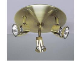 Plafón  Arco (Castanho - GU10 - Máx 60W - Aço)