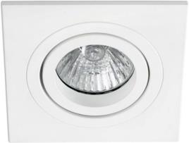 Candeeiro de Teto  Radón Quadrado (Branco - GU10 - Máx. 8W - Alumínio)