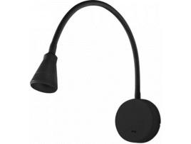 Aplique  Bel LED (3W - Alumínio, PMMA, Silicone - Preto)