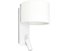 Aplique de Parede  Fold LED (3W - Metal, Tecido - Branco)