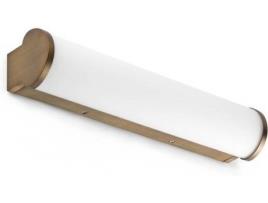 Aplique para WC FARO BARCELONA Danubio LED (12W - Vidro, Metal - Bronze)