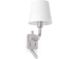 Aplique  Essential LED (3W - Metal, Tecido - Branco)
