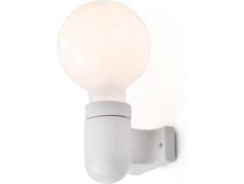 Aplique de Parede FARO BARCELONA Sera (Máx. 15W - Cerâmica - Branco)