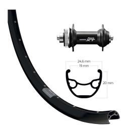 Winora Ryde Rival 19 Disc Cl Qr Shimano Deore Xt 29´´ Front Wheel Prateado 9 x 100 mm