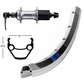 Winora Exal Zx 19 700 Qr Shimano Acera T3000 8s Rear Wheel Prateado 10 x 135 mm