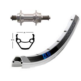 Exal Winora Zx 19 Qr Mtb Rear Wheel Prateado 8.5 x 100 mm / Shimano/Sram HG