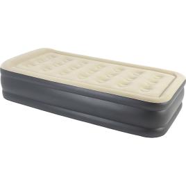 Avenli Twin Flocked Radip Air High Rise Beige With Integrated Electric Pump And Carry Bag Inflatable Mattresses Dourado 196 x 97 x 47 cm