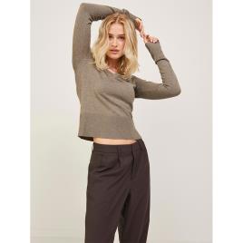 Jjxx Aretha Soft V Neck Sweater Castanho S