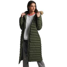 Superdry Super Long Line Fuji Jacket Verde 8