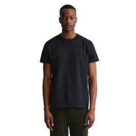 Gant D1 Tonal Archive Shield Short Sleeve T-shirt Preto M