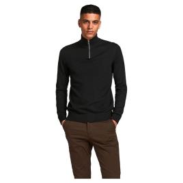 Jack & Jones Emil Half Zip Sweater Preto M