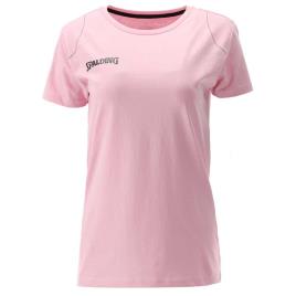 Spalding Essential Short Sleeve T-shirt Rosa L