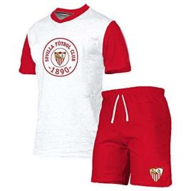 Sevilla Fc Junior Short Sleeve Pyjama Rojo 14 Years