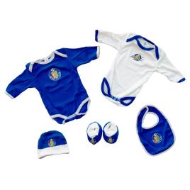Getafe Cf Long Sleeves Baby Set Azul 0-3 Months