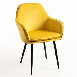 Presentes Miguel - Cadeira Chic Black - Amarelo