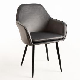 Presentes Miguel - Cadeira Chic Black - Cinza escuro